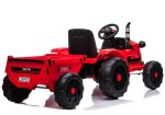 Mamido Dětský elektrický traktor s vlečkou T1 červený