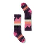 Dětské merino lyžařské ponožky SMARTWOOL Kids' Ski Light Cushion OTC Socks, Purple Iris velikost: 29-32 (M)