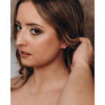 LUNICA Stříbrné náušnice ČIRÉ SRDCE GOLD 0763