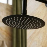 REA - Kulatá dešťová sprcha JS-P014B 25cm Black REA-P8601