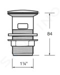 IDEAL STANDARD - Příslušenství Odtoková souprava Push-Open, chrom S8803AA