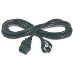 PremiumCord napájecí kabel IEC 320 C19 na CEE7, délka 2,7m (kpspa)