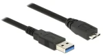 Delock USB-A - Micro-USB B 3.0 černá / USB kabel / 1,5 m / USB 3.2 Gen 1 / 5 Gbit/s (85073)