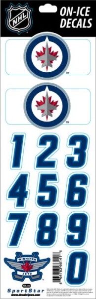 Sport Star Samolepky na helmu Winnipeg Jets Decals