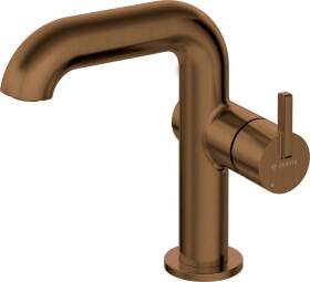 DEANTE - Baterie na umyvadlo Silia bronzová kartáčovaná, s obdélníkovou výlevkou BQS_C24M