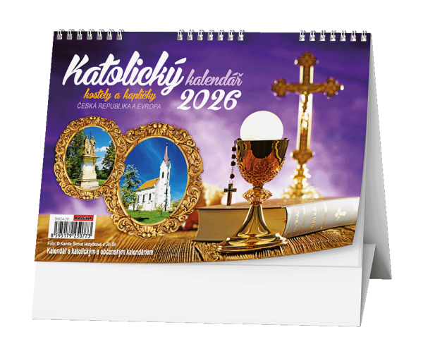 Stolní kalendář 2026 Baloušek - Katolický /kostely a kapličky/