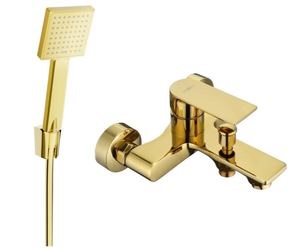 MEXEN - R45 Royo vanová baterie se sprchou set, zlato 7223R45-50