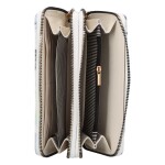 Velká dámská koženková peněženka se dvěma zipy Kris, tmavě modrá