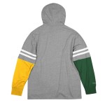 Mitchell & Ness Pánská mikina Green Bay Packers NFL Color Blocked Lightweight Hoodie Velikost: L