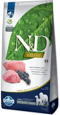 ND Prime Dog Lamb Blueberry Adult Medium Maxi 12 kg / Granule pro dospělé psy středních a velkých plemen (L4-52473)