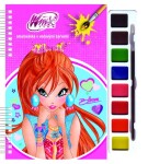 Winx Club Bloom - Omalovánky s vodovými barvami (růžová)