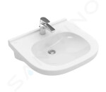 VILLEROY & BOCH - ViCare Umyvadlo Vita 560x550 mm, bez přepadu, otvor pro baterii, AntiBac, CeramicPlus, alpská bílá 411956T2