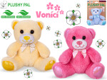Plyšový medvěd Plushy Pal sedící 15 cm s mašlí vonící - mix barev