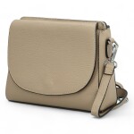 Dámská trendy kožená crossbody kabelka Eva, taupe