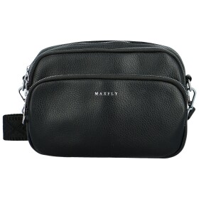 Trendy dámská koženková crossbody kabelka Rory, černá