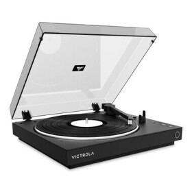 Victrola VPT-800-BLK-INT černá / Automatický gramofon / 2 rychlostní / BT / RCA / předzesilovač (5060647651107)
