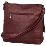Stylová dámská koženková crossbody kabelka Orniva, vínová