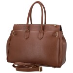 Luxusní dámská kožená kabelka do ruky Annalena, hnědá