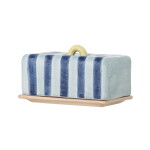 Bloomingville Máslenka Phoenix Multi, modrá barva, keramika