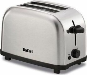 Tefal TT330D stříbrná / topinkovač / 700W / 2 sloty / 6 úrovní opékání / přihrádka na drobky (TT330D)