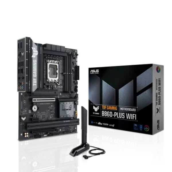 ASUS TUF GAMING B860-PLUS WIFI / B860 / LGA 1851 / 4x DDR5 / PCIEx 16 / 2.5GLAN / Wi-Fi / ATX (90MB1JL0-M0EAY0)