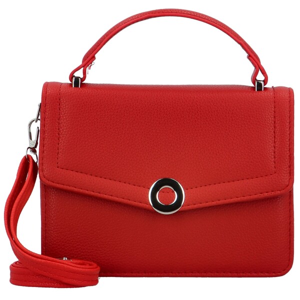 Módní dámská koženková kabelka do ruky MaxFly Jolanta, červená