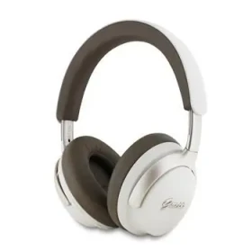 Guess PU Leather Script Logo ANC/ENC Bezdrátová Sluchátka Beige (57983122349)