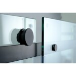 HOPA - Sprchové dveře BELVER BLACK NEW - Barva rámu - Černá, Rozměr A - 120, Směr zavírání - Univerzální Levé / Pravé, Výplň - Čiré bezpečnostní sklo - 8 mm BCBELV12BCN