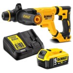 DeWalt DCH263P1 / Aku Kombinované kladivo / 18V / 5.0Ah / 1.165 ot-min / 4.300 úderů-min / 3.0J / SDS-plus (DCH263P1)