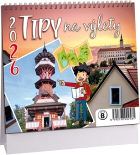 Stolní kalendář ARIA 2026 MINI - Tipy na výlety