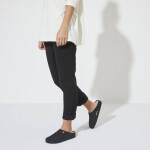 Dámské/pánské zateplené pantofle Birkenstock Zermatt Anthracite z vlněné plsti regular wide (1015090) 44