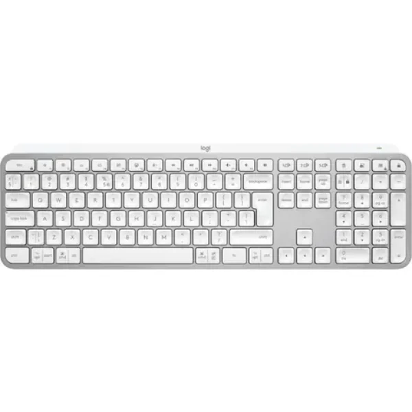 Logitech MX Keys S US bílá / bezdrátová klávesnice / USB-C / BT / US layout (920-011588)