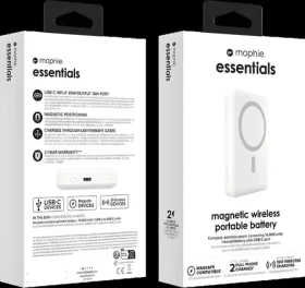ZAGG Essentials Snap+ Powerstation bílá / Powerbanka / MagSafe / Qi2 / 15W / 10000mAh (401115583)