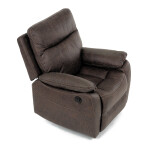 TV a relaxační křeslo s elektrickým ovládáním, potah hnědá látka v dekoru vintage, 1 motor 240V