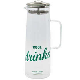 Nicolas Vahé Skleněný džbán se sítkem Cool Drinks 1,5 l, čirá barva, sklo