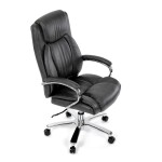 Kancelářské křeslo, houpací mechanismus, šedá ekokůže, KA-F1385 GREY