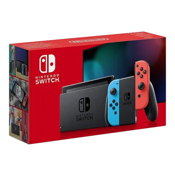 Nintendo Switch modrá červená / Herní konzole / 6,2" LCD / 32 GB / Wi-Fi 5 / Bluetooth 4.1 (045496453596)