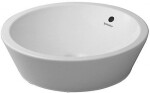 DURAVIT - Starck 1 Umyvadlová mísa, průměr 53 cm, s přepadem, WonderGliss, bílá 04475300001