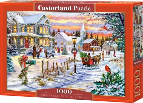 Castorland 105274-2 Puzzle Vánoční strom se blíží