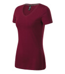 Action V-neck tričko dámské garnet M