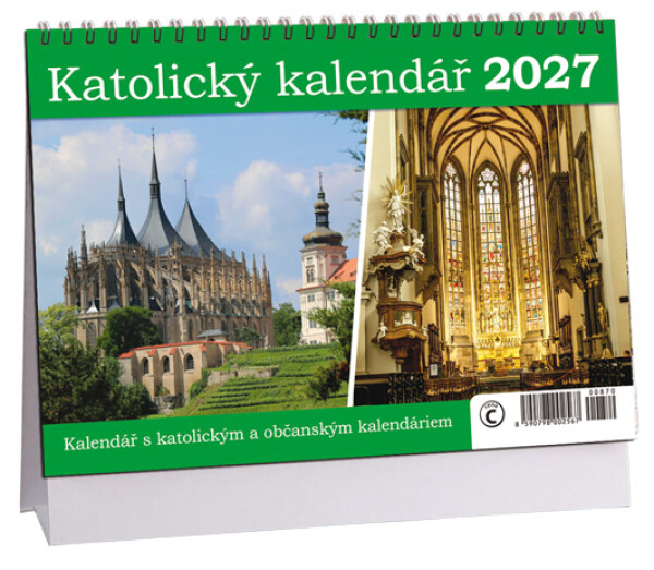 Stolní kalendář 2027 Aria Katolický kalendář