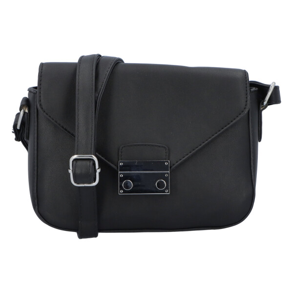 Módní nadčasová dámská crossbody kabelka Sylvia, černá