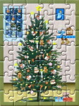 ViSSEVASSE Mini puzzle Glowing Christmas Tree 42 dílků, hnědá barva, papír