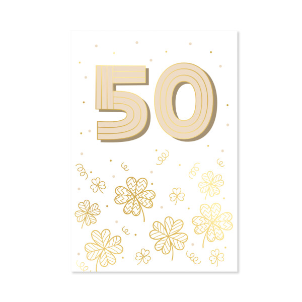 Přání k narozeninám - Zlatá ražba 50 let - Albi