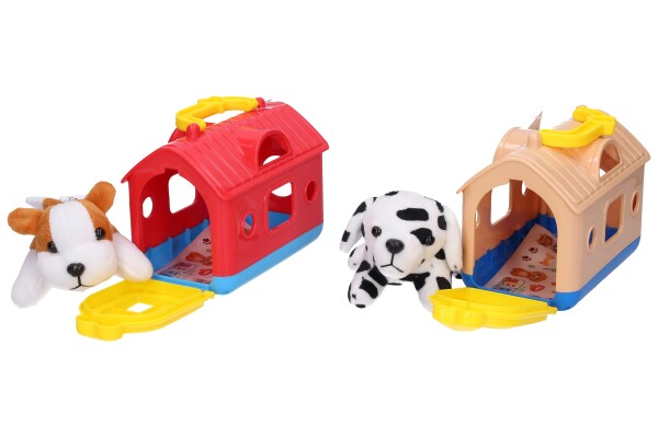 Plyšové zvířátko v přepravce 15cm