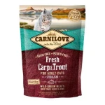 Carnilove Cat Fresh Carp Trout Sterilized 0.4kg / Granule pro kočky / pro dospělé kočky (8595602527427)