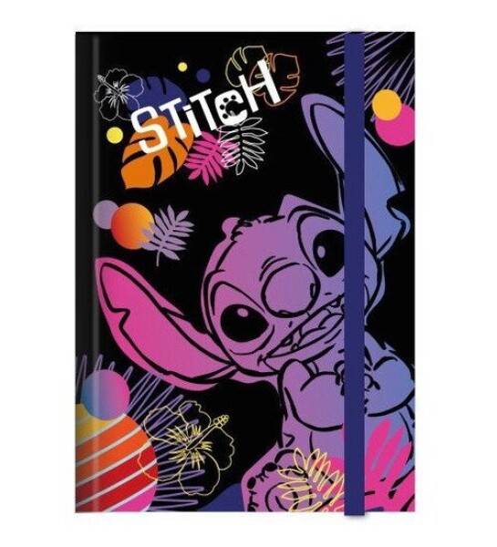Stitch desky na sešity A4 vzor 1 black