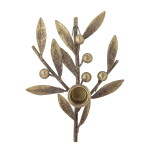 Bloomingville Kovový svícen Mirabel, zlatá barva, kov