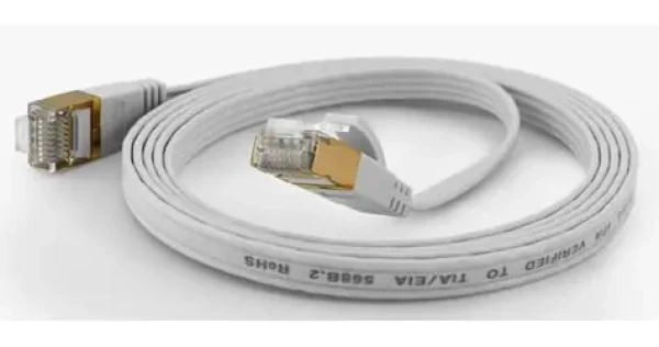 Wantec bílá / Patch kabel / FTP / CAT6a / 0,2 m / RJ-45 (7002)