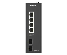 D-Link DIS-100G-06 / Switch / 4x 10/100/1000 / 2x SFP Gigabit / průmyslový / unmanaged / DIN lišta (DIS-100G-06)